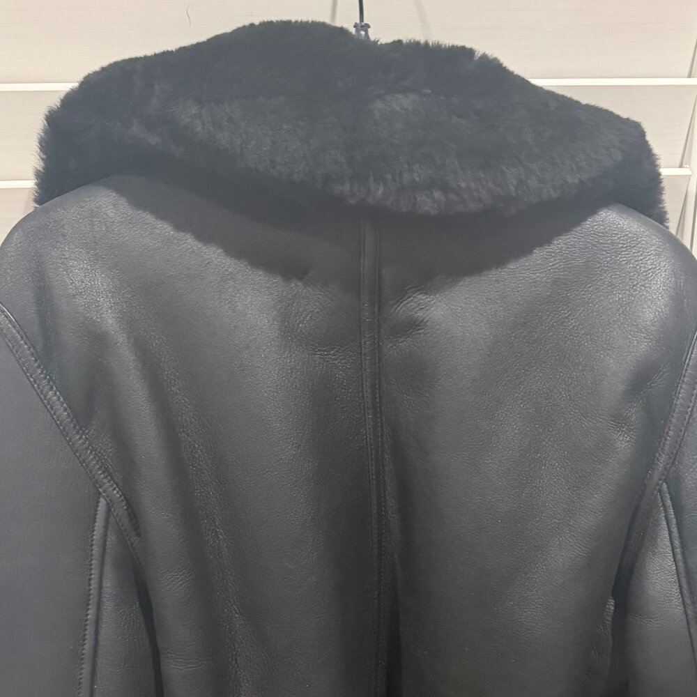 The Arrivals Leather & Shearling Moto Jacket - Picture 6 of 10